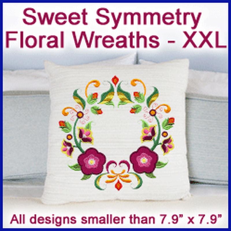 A Sweet Symmetry Floral Wreaths Design Pack