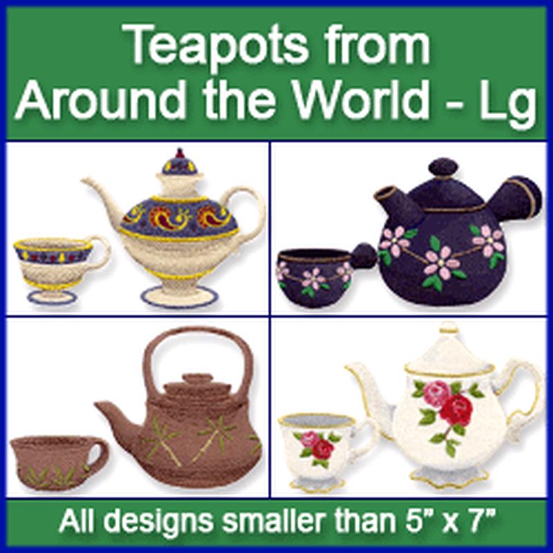 A Teapots from Around the World Design Pack