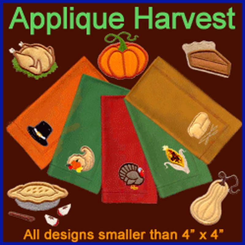 A Thanksgiving Harvest Design Pack (Applique)