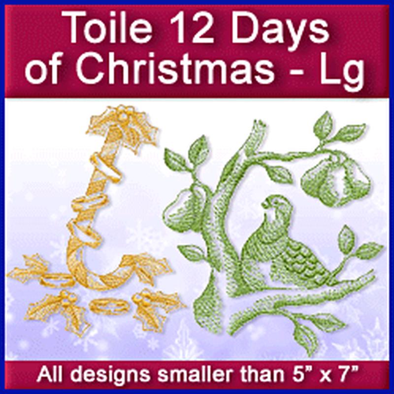 A Toile 12 Days of Christmas Design Pack