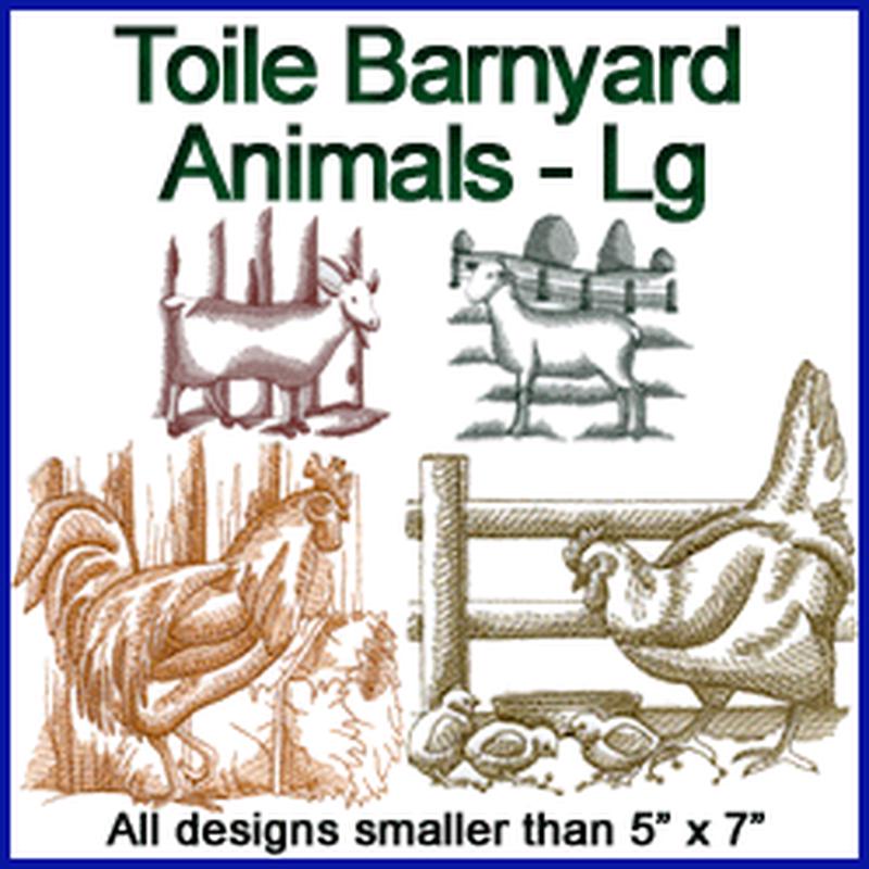 A Toile Barnyard Animals Design Pack