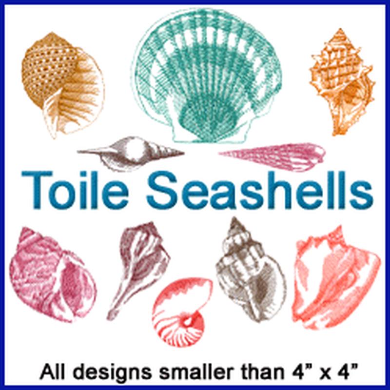 A Toile Seashells Design Pack