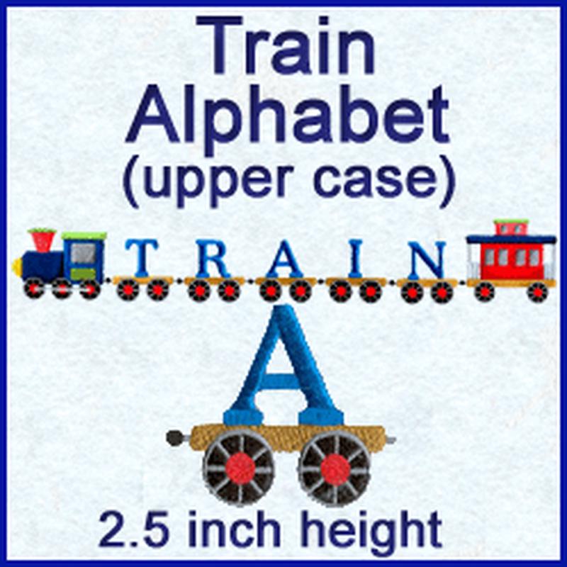 A Train Alphabet Design Pack