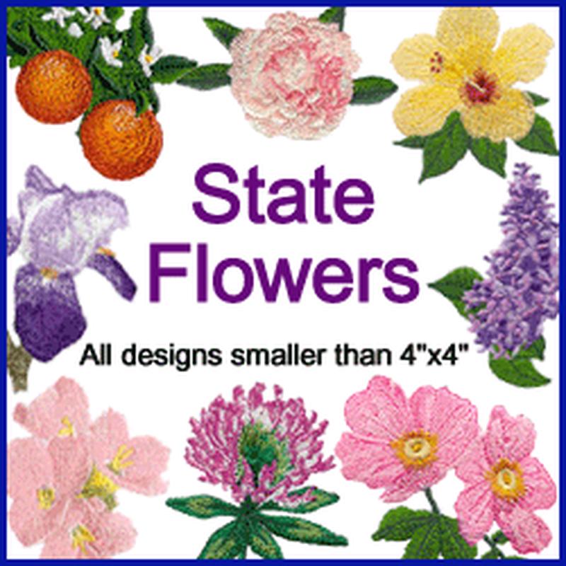 A State Flowers Design Pack