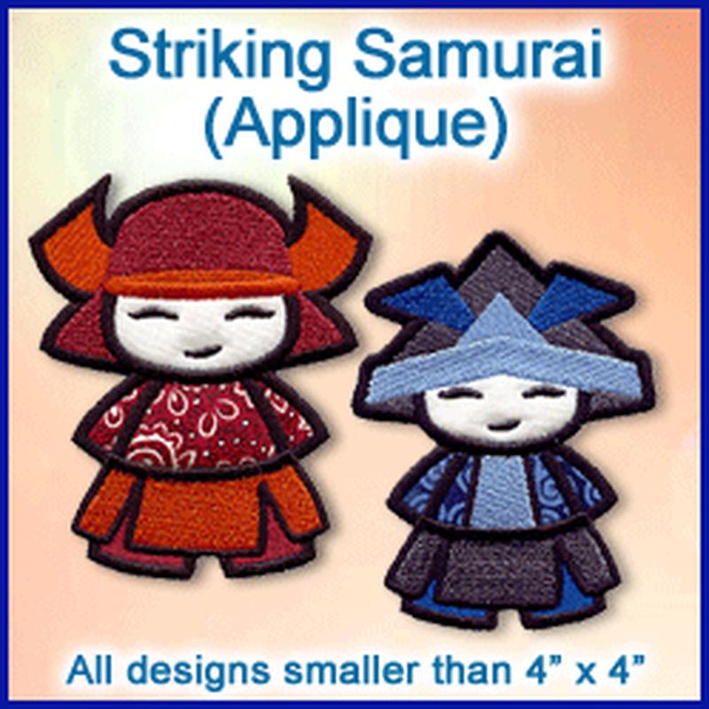 A Striking Samurai (Applique) Design Pack
