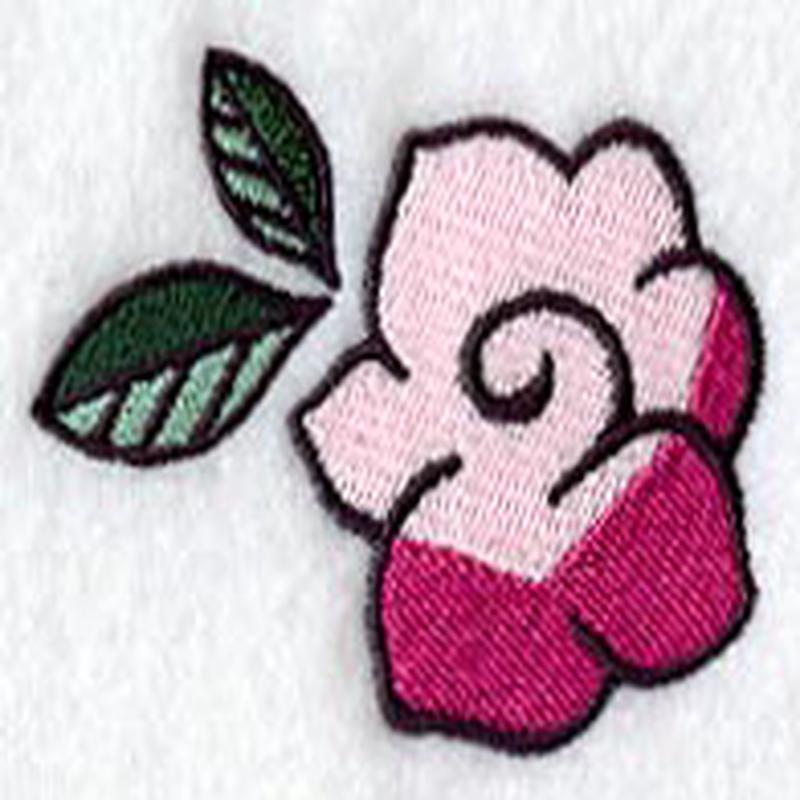 Floral Art Deco Rose