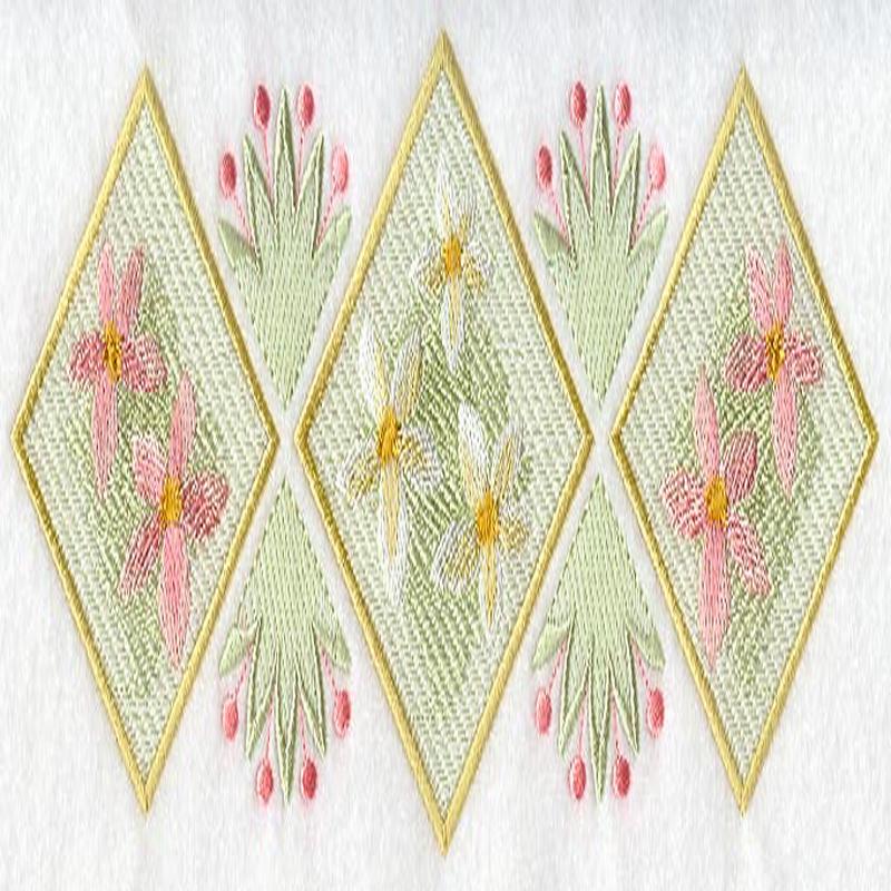 Floral Diamonds Trio