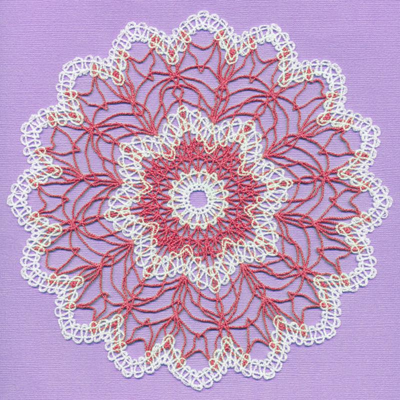 Floral Doily (Battenburg Lace)