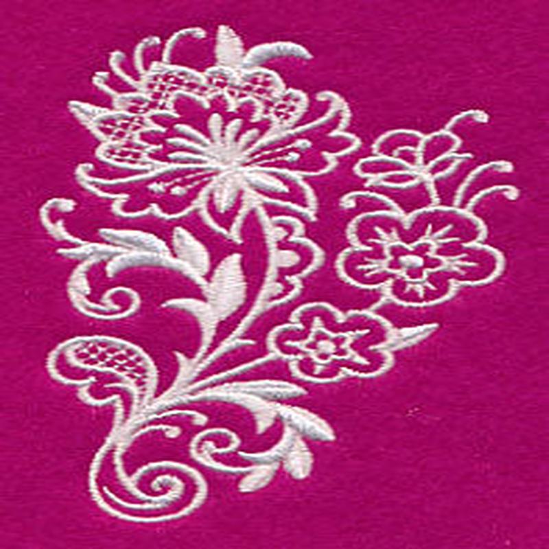 Floral Fashions Spray (Whitework)