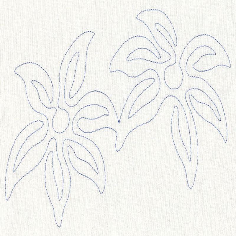 Floral Flight Quilting Border (Single Run)