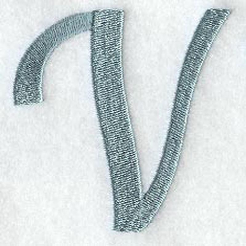 Flair Script Letter V (3 Inch)