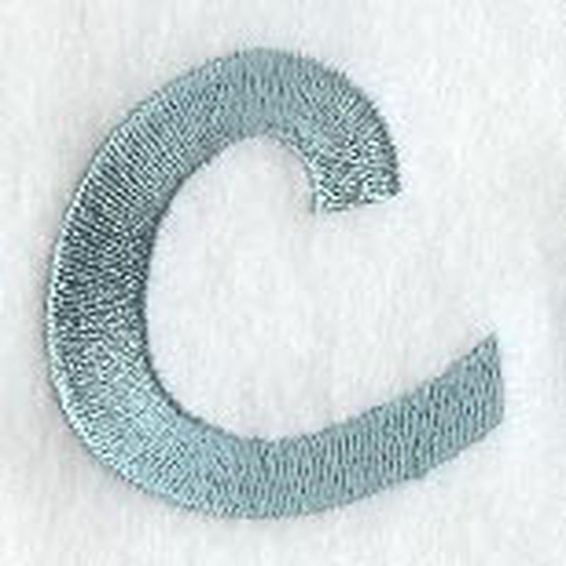 Flair Script Lower Case Letter c (3 Inch)