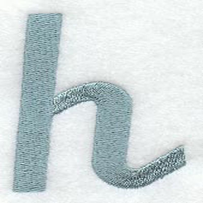 Flair Script Lower Case Letter h (3 Inch)