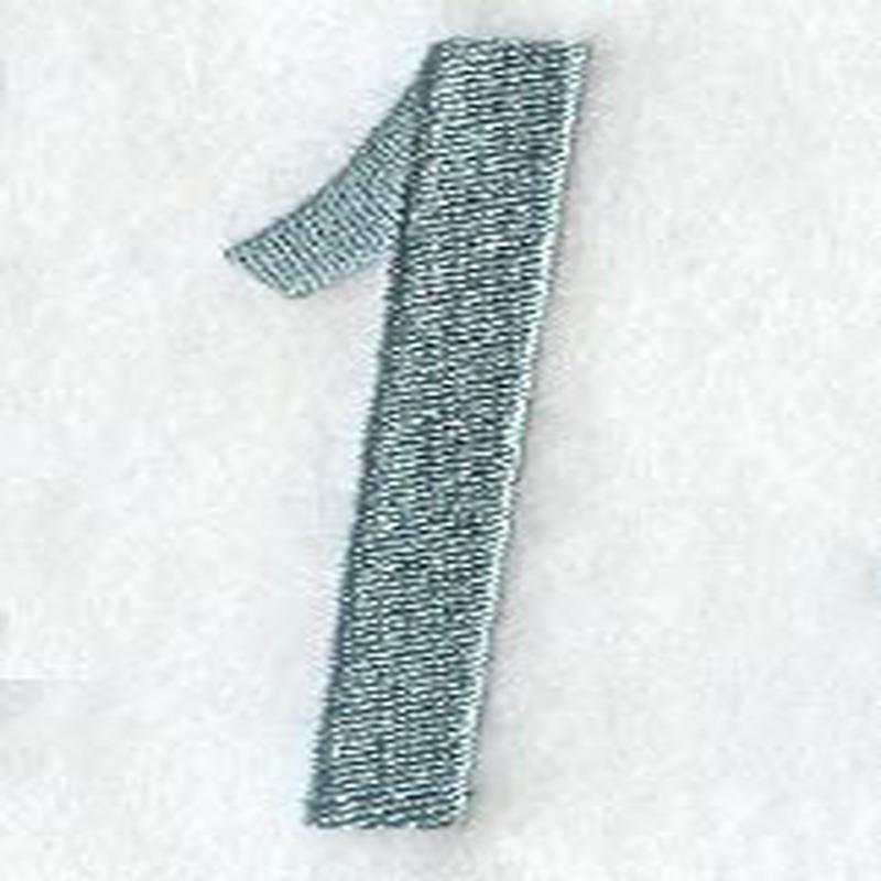 Flair Script Number 1 (3 Inch)