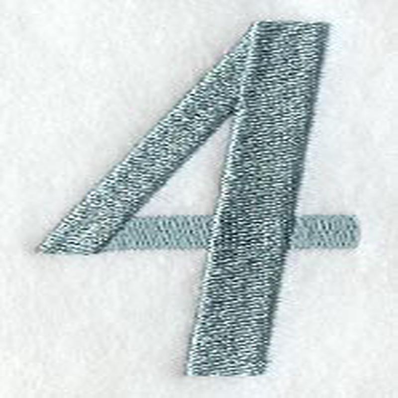 Flair Script Number 4 (3 Inch)