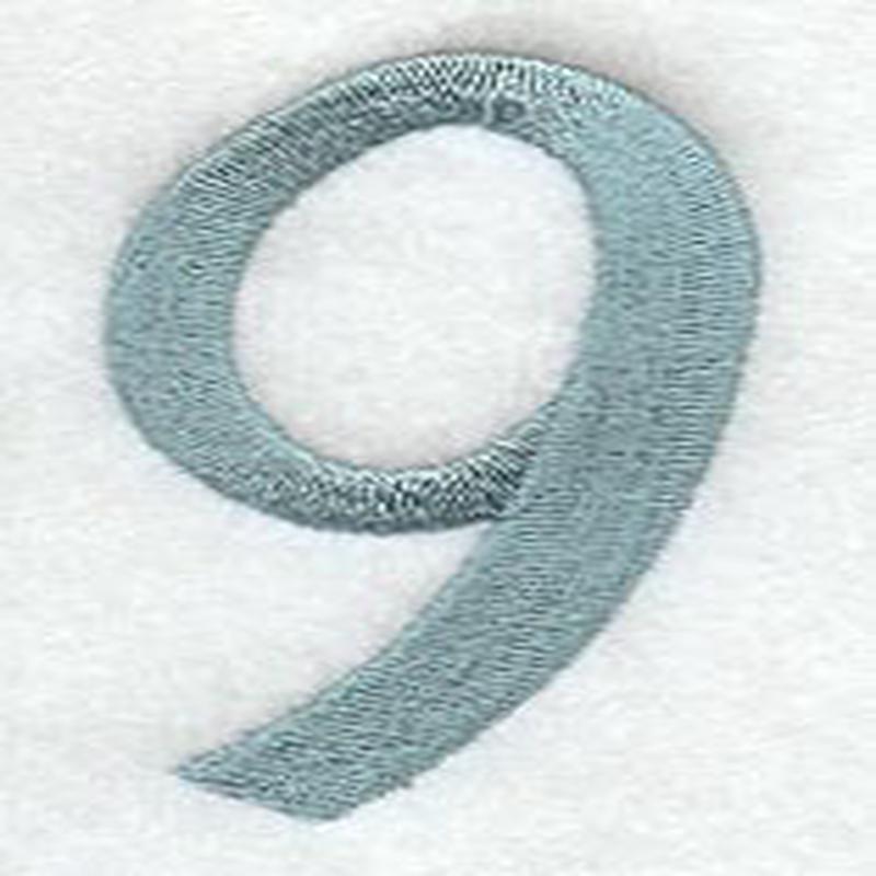 Flair Script Number 9 (3 Inch)