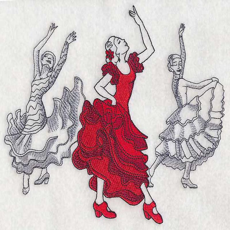 Flamenco Fashion Plate