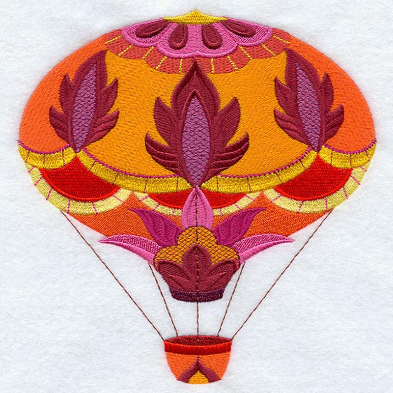 Flaming Bright Jacobean Balloon