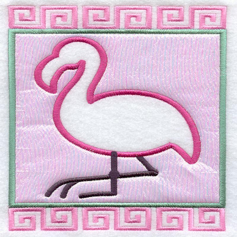 Flamingo Frame (Applique)