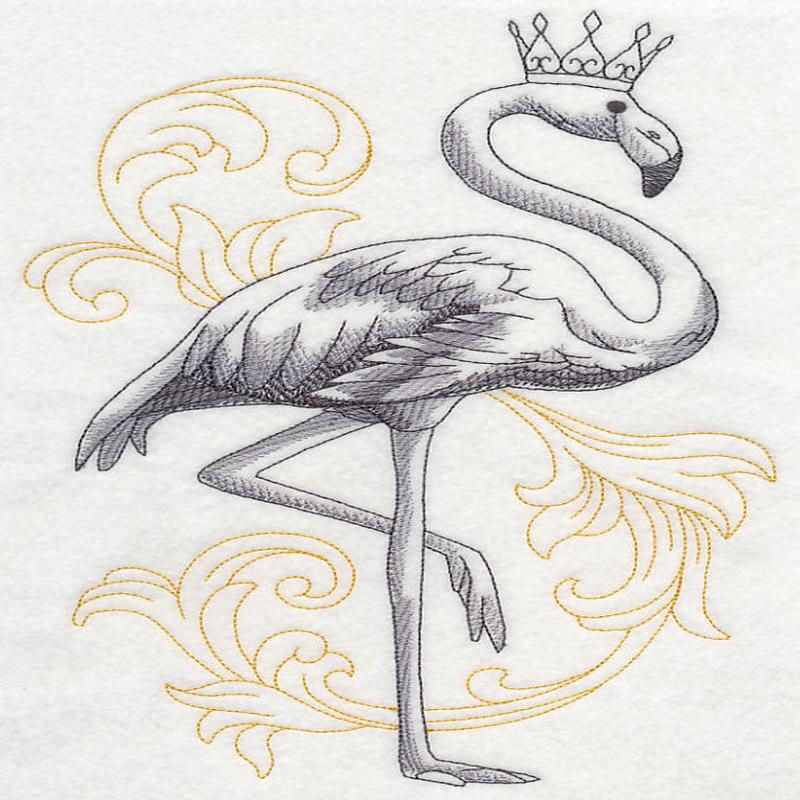Flamingo In Crown