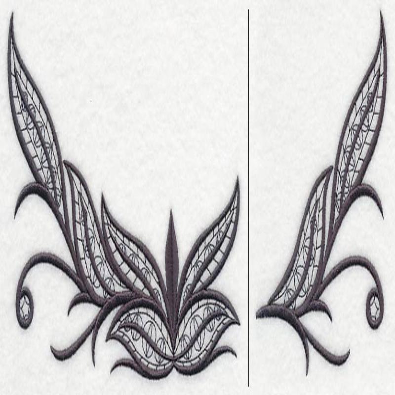 Fleur de Flames Neckline (Crewneck) (Split)