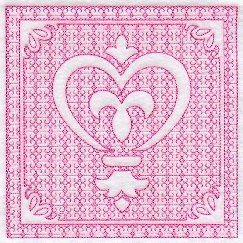 Fleur de Heart (Trapunto)
