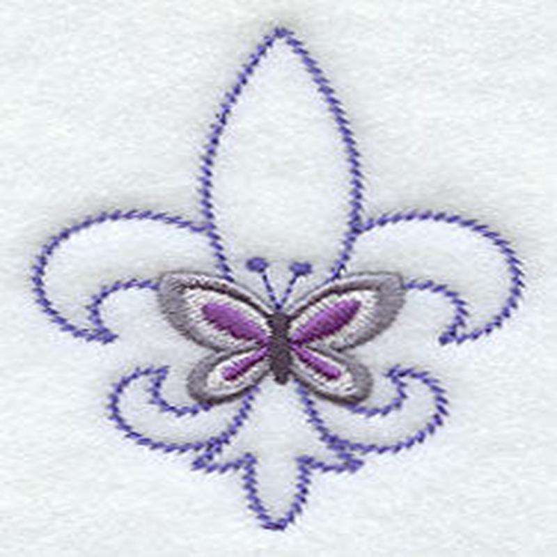 Fleur-de-lis and Butterfly Accessory