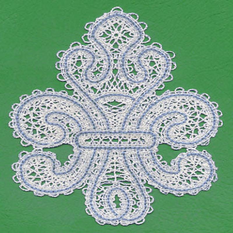 Fleur de Lis (Battenburg Lace)