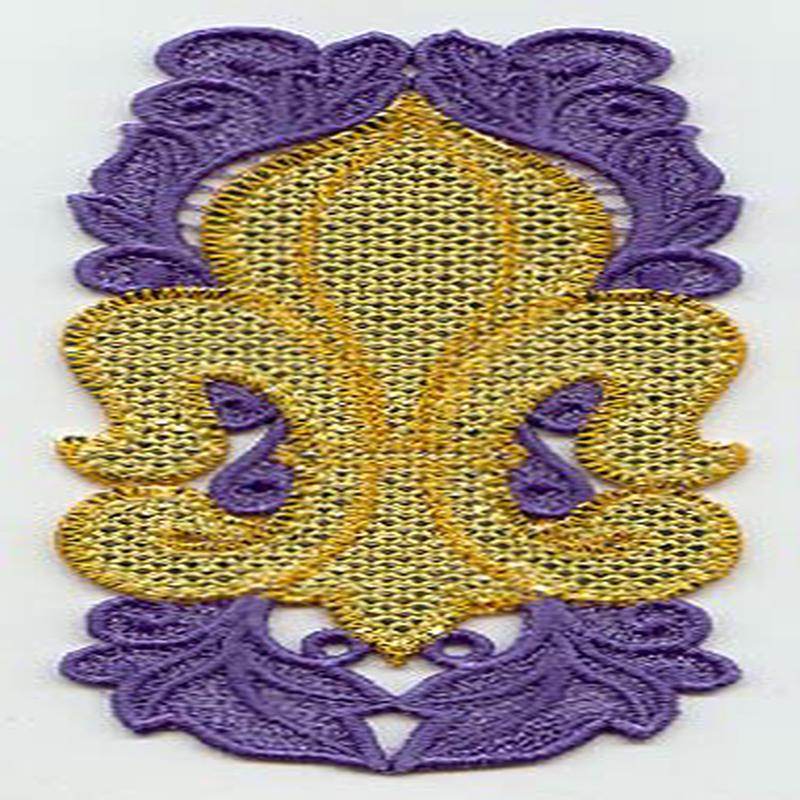 Fleur-de-Lis Bookmark (Lace) (Mylar)