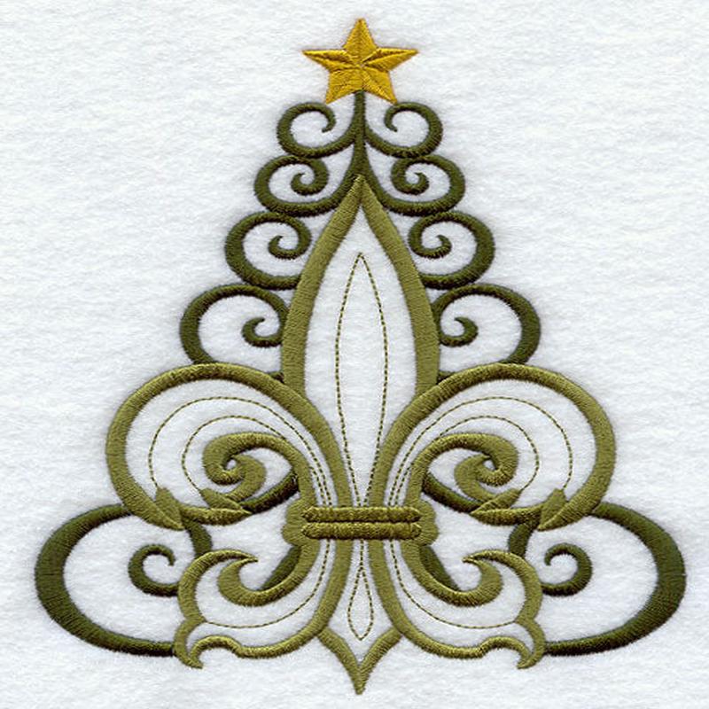 Fleur de Lis Christmas Tree