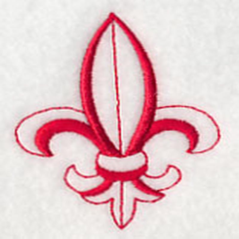 Fleur de Lis (Redwork)