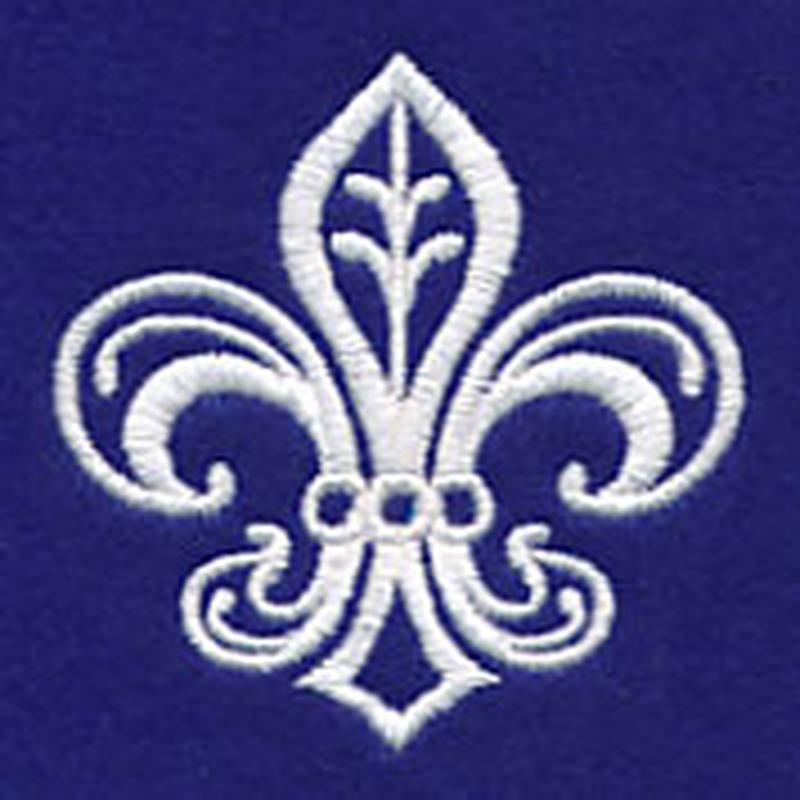 Fleur De Lis (Whitework)