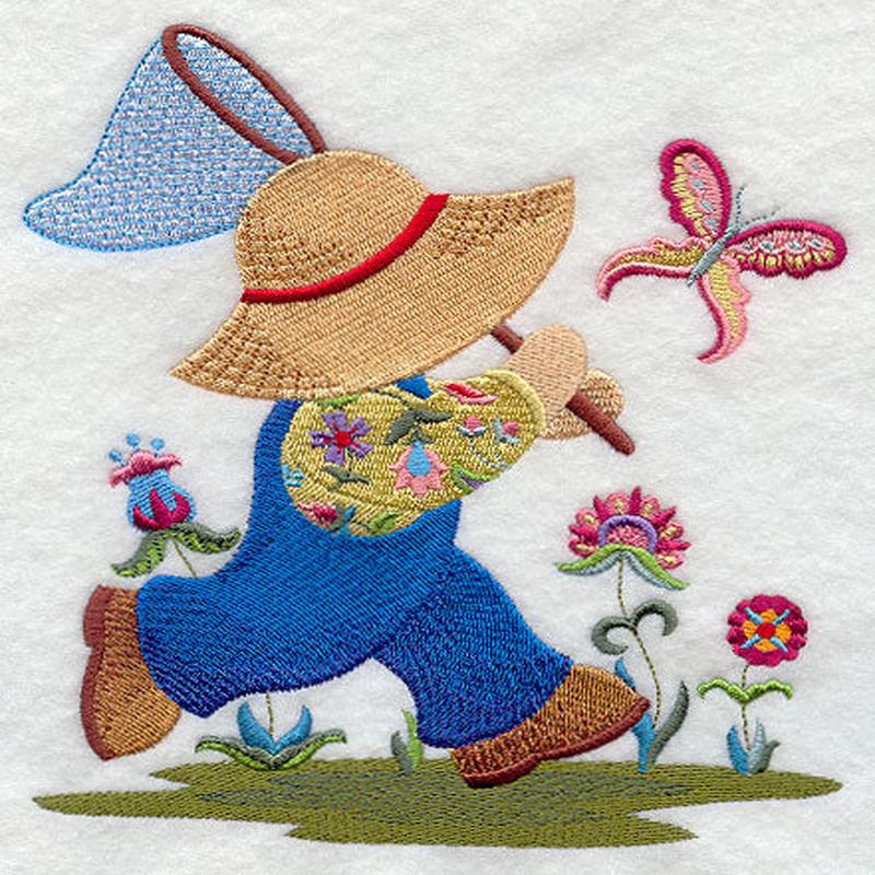 Fisherman Fred with Jacobean Flowers