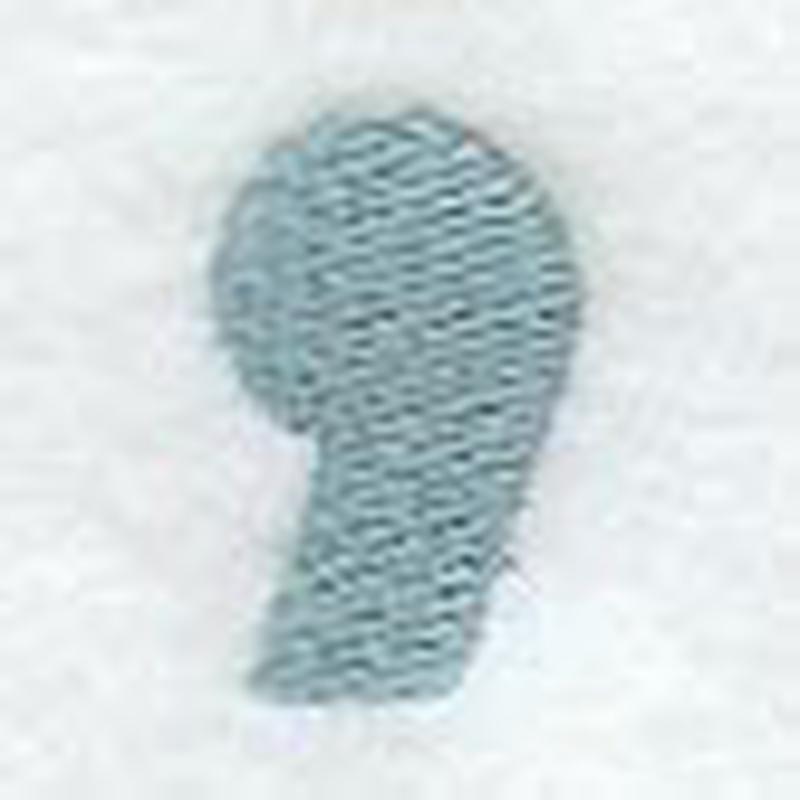 Flair Script Comma (3 Inch)