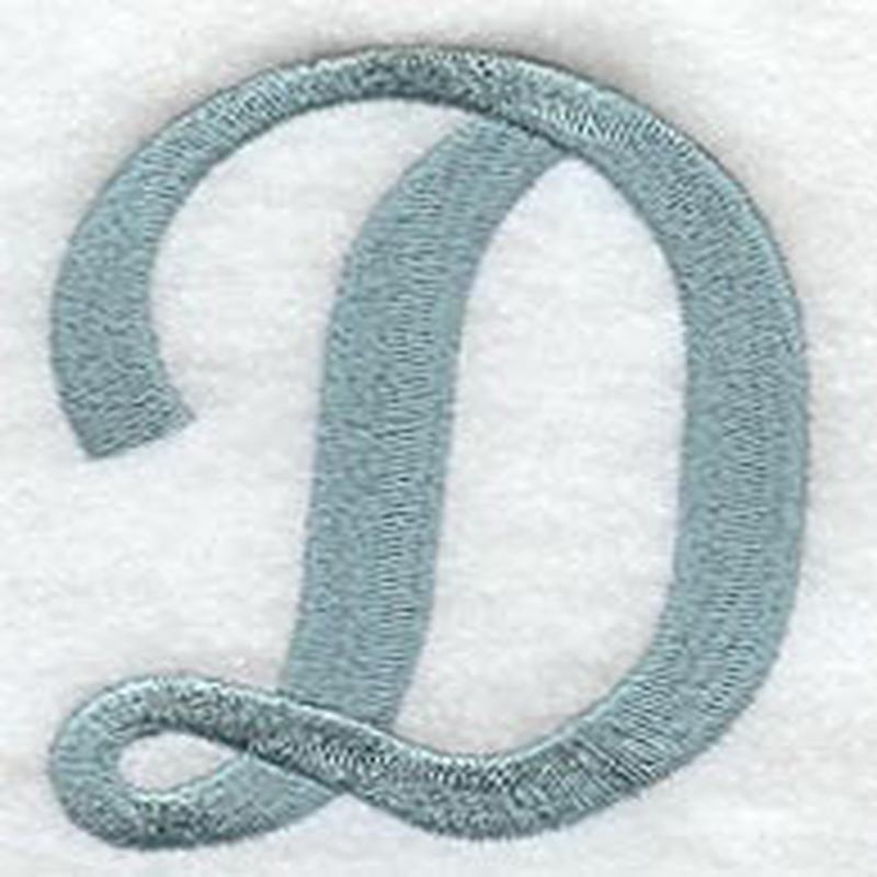Flair Script Letter D (3 Inch)