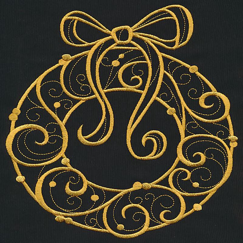 Filigree Wreath (Goldwork)