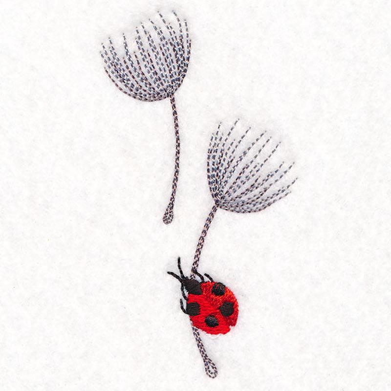 Fine and Dandelion Ladybug Accent