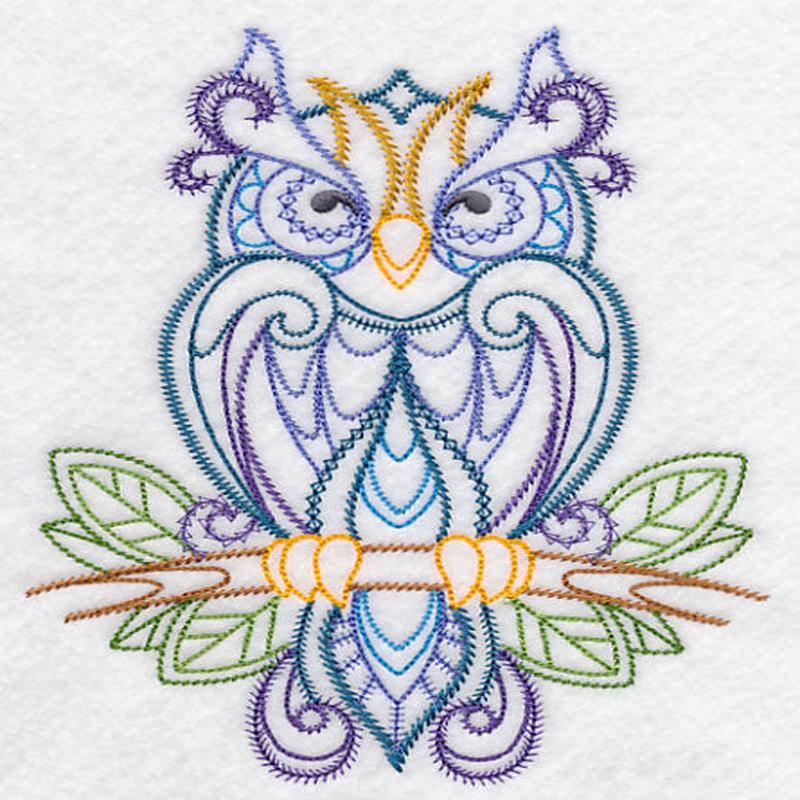 Finely Feathered Owl (Vintage)