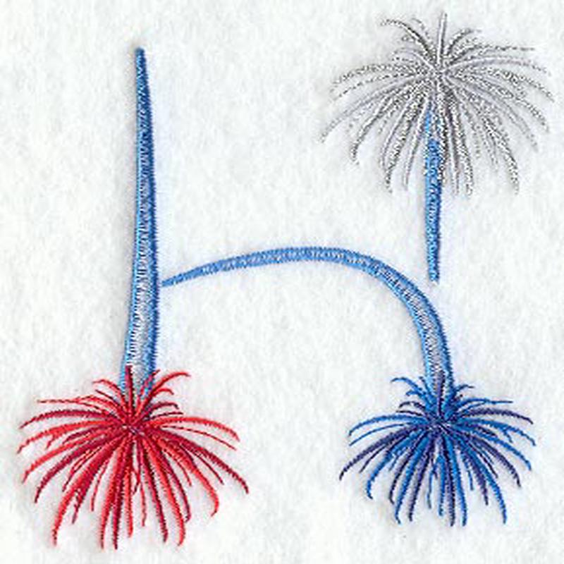 Fireworks Letter H - 5 inch