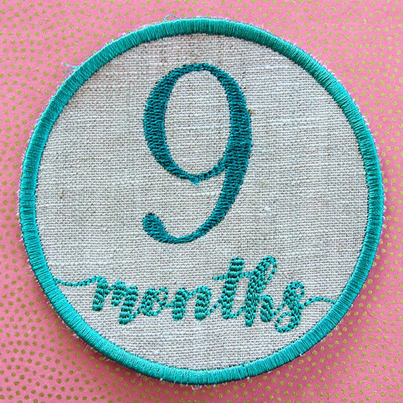 First Year Milestone Marker - Nine Months (In-the-Hoop)