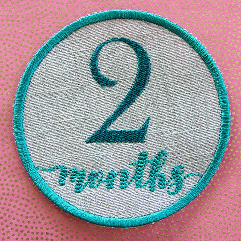 First Year Milestone Marker - Two Months (In-the-Hoop)