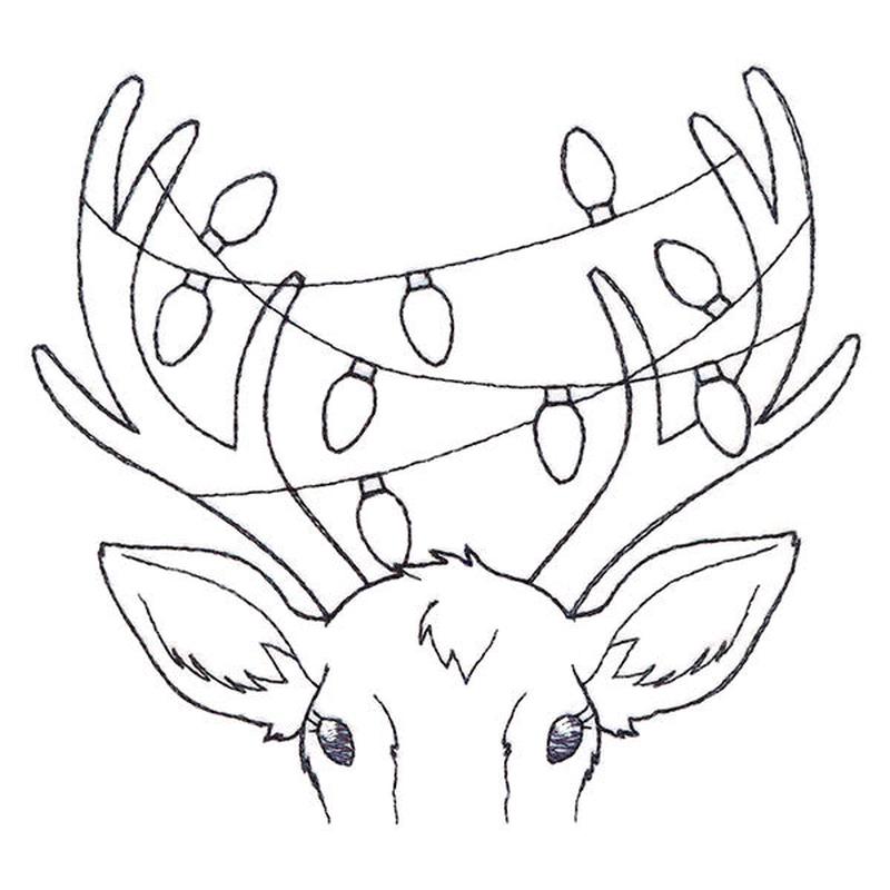 Festive Reindeer Pocket Peeker