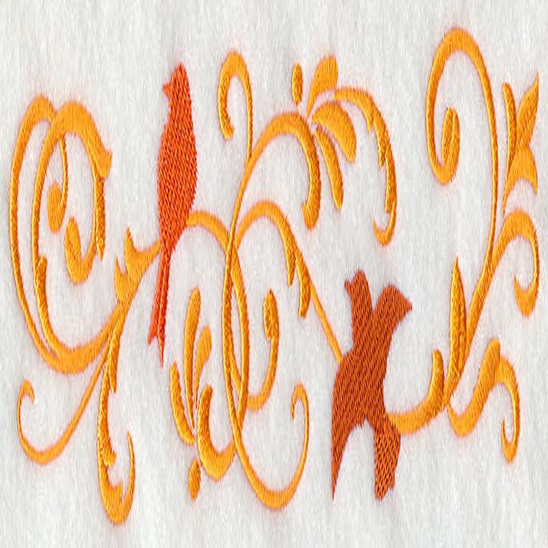 Filigree Birds Border