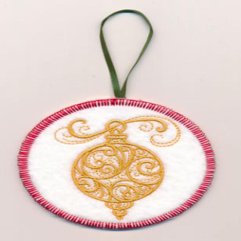 Filigree Ornament (Goldwork) (In-the-Hoop)