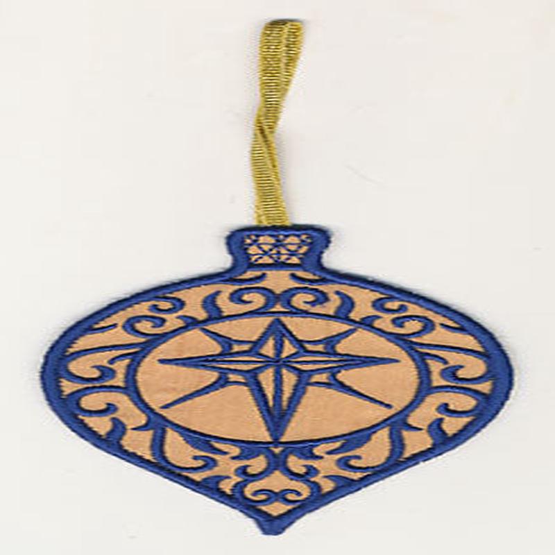 Filigree Ornament with Star (In-the-Hoop)