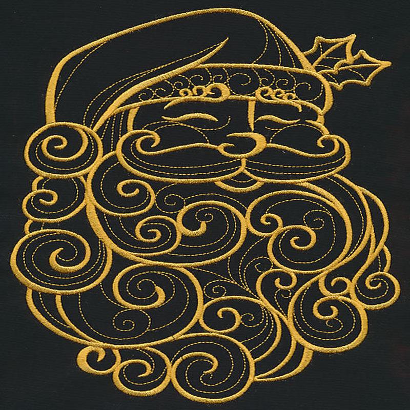 Filigree Santa Claus (Goldwork)