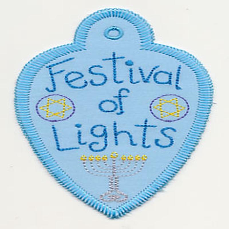 Festival of Lights Gift Tag (In-the-Hoop)