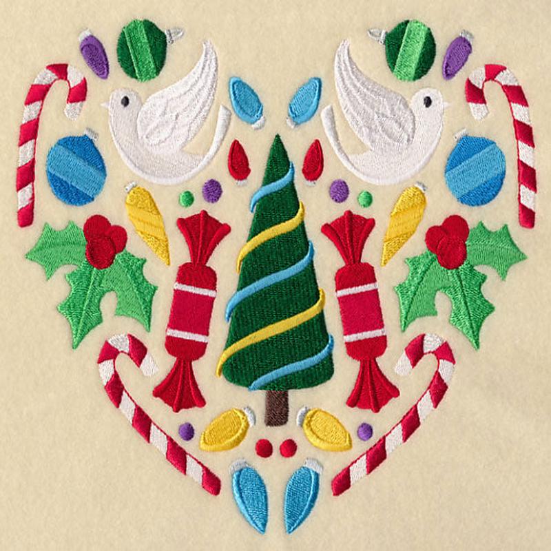 Festive Christmas Heart - Tree