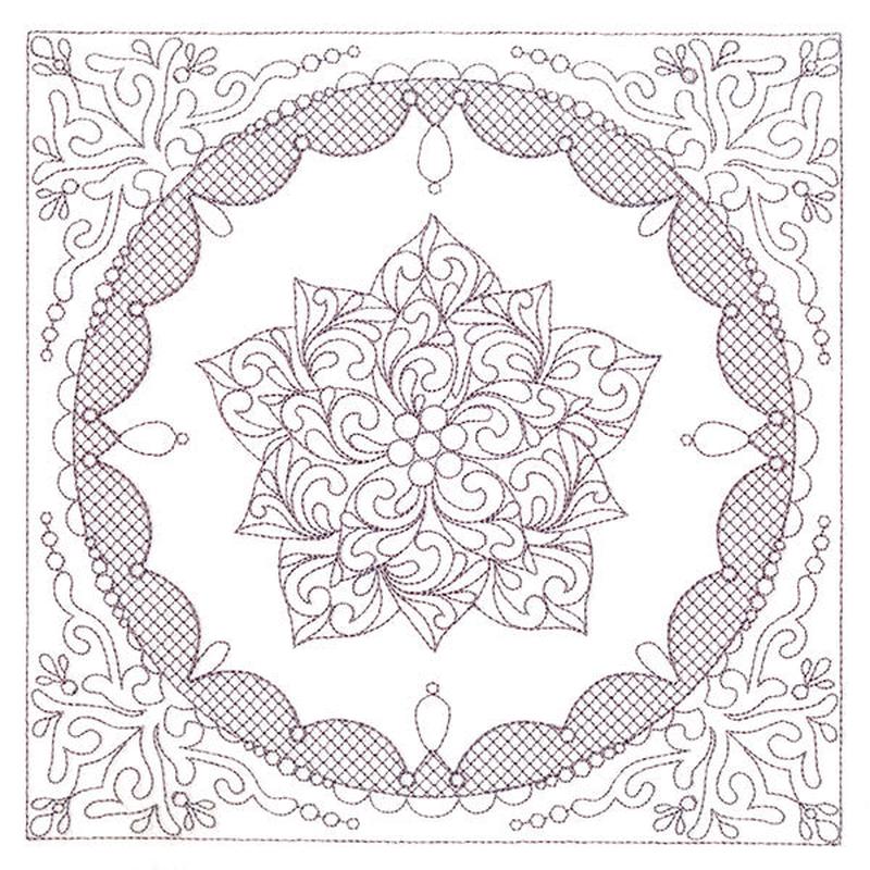 Festive Elegance - Poinsettia (Trapunto)