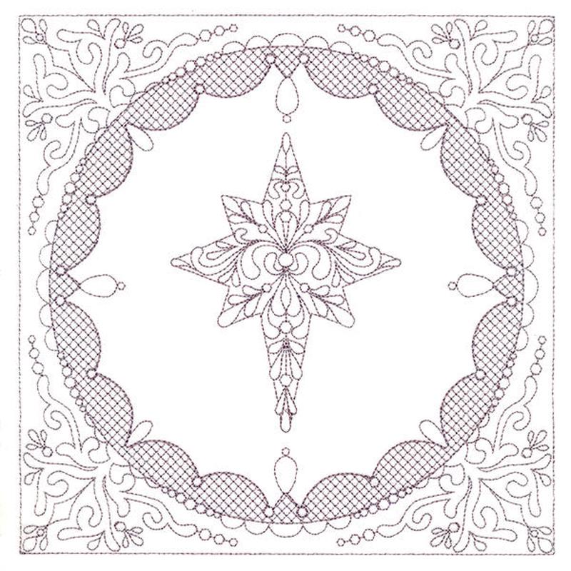 Festive Elegance - Star of Bethlehem (Trapunto)